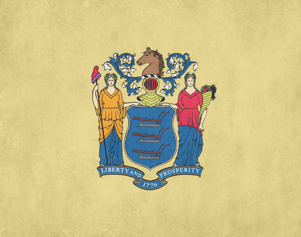 New Jersey State Flag Print