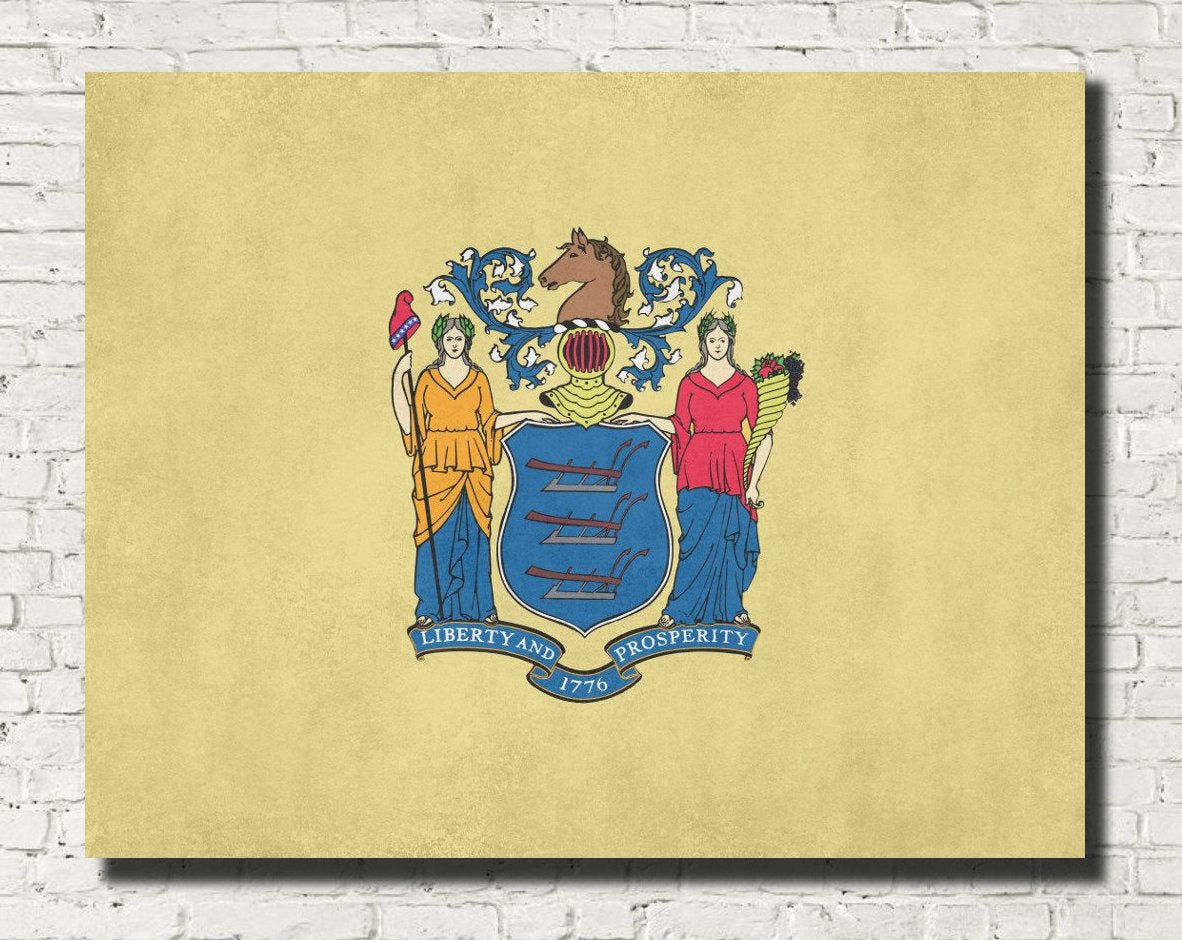 New Jersey State Flag Print