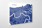 New Orleans City Street Map Print Modern Art Poster - OnTrendAndFab