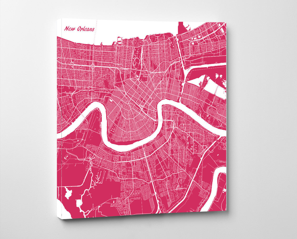New Orleans City Street Map Print Custom Wall Map Poster - OnTrendAndFab