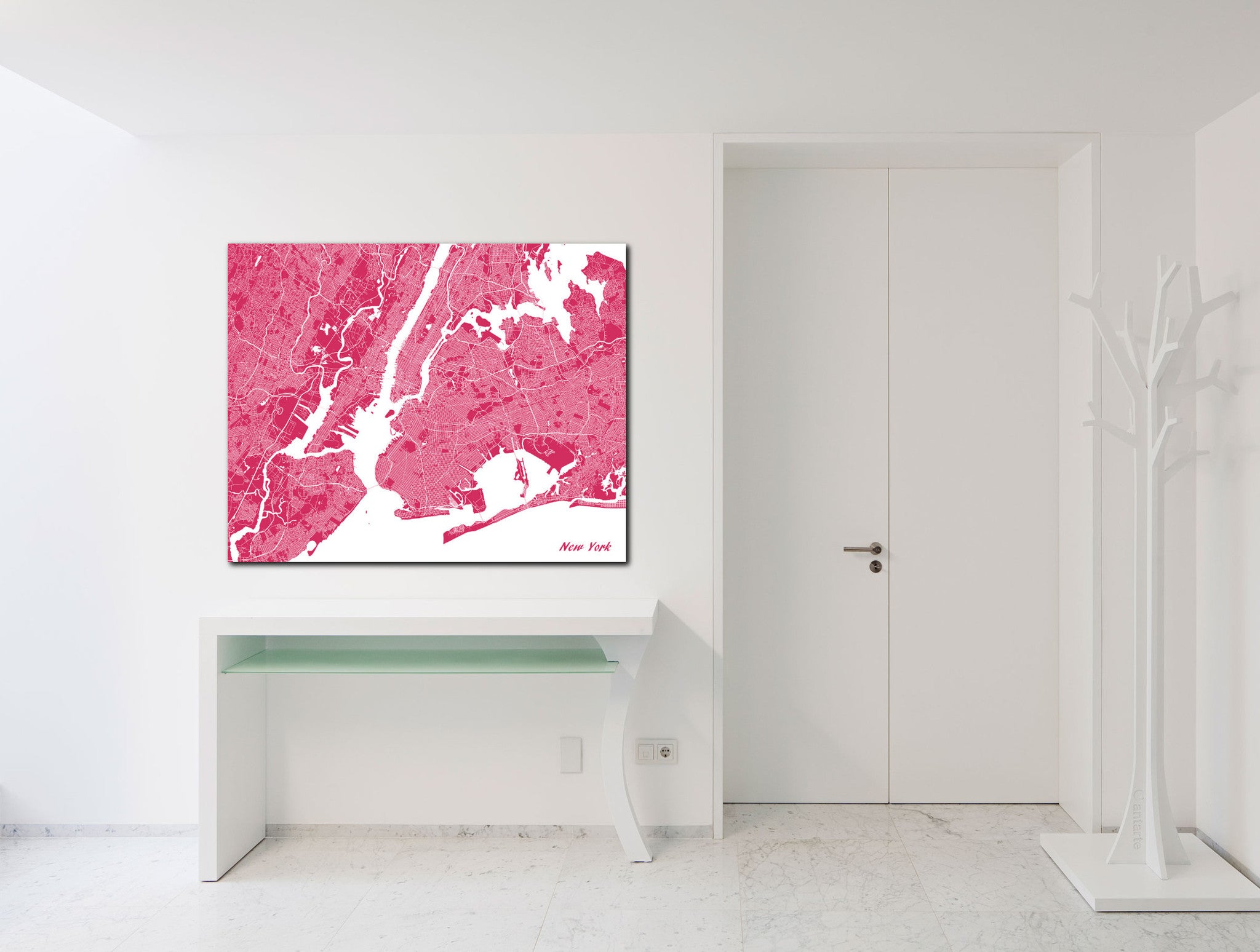 New York City Street Map Print Modern Art Poster Home Decor - OnTrendAndFab