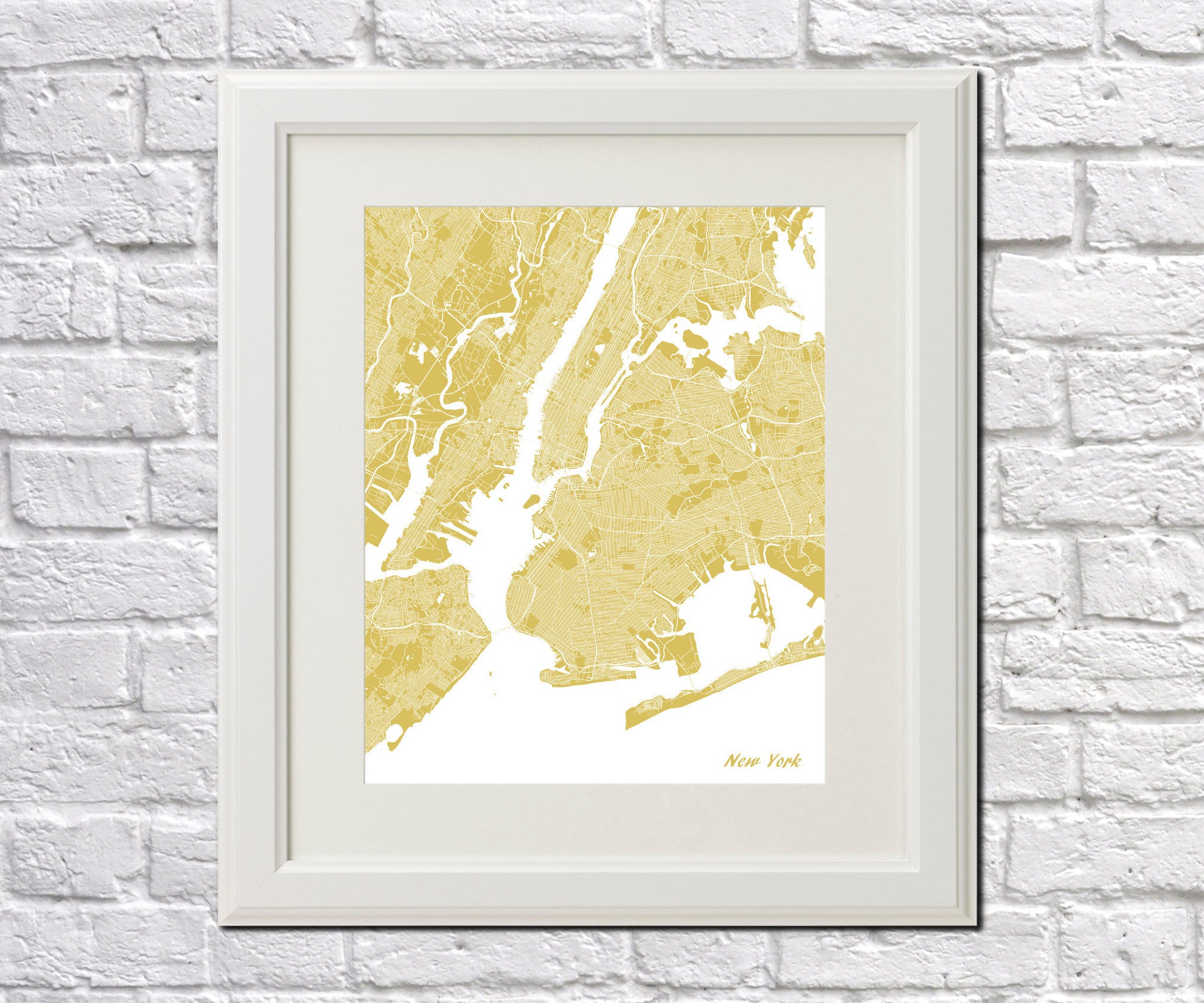 New York City Street Map Print Modern Art Poster Home Decor - OnTrendAndFab
