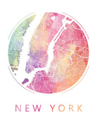 New York City Street Map Custom Wall Map Poster