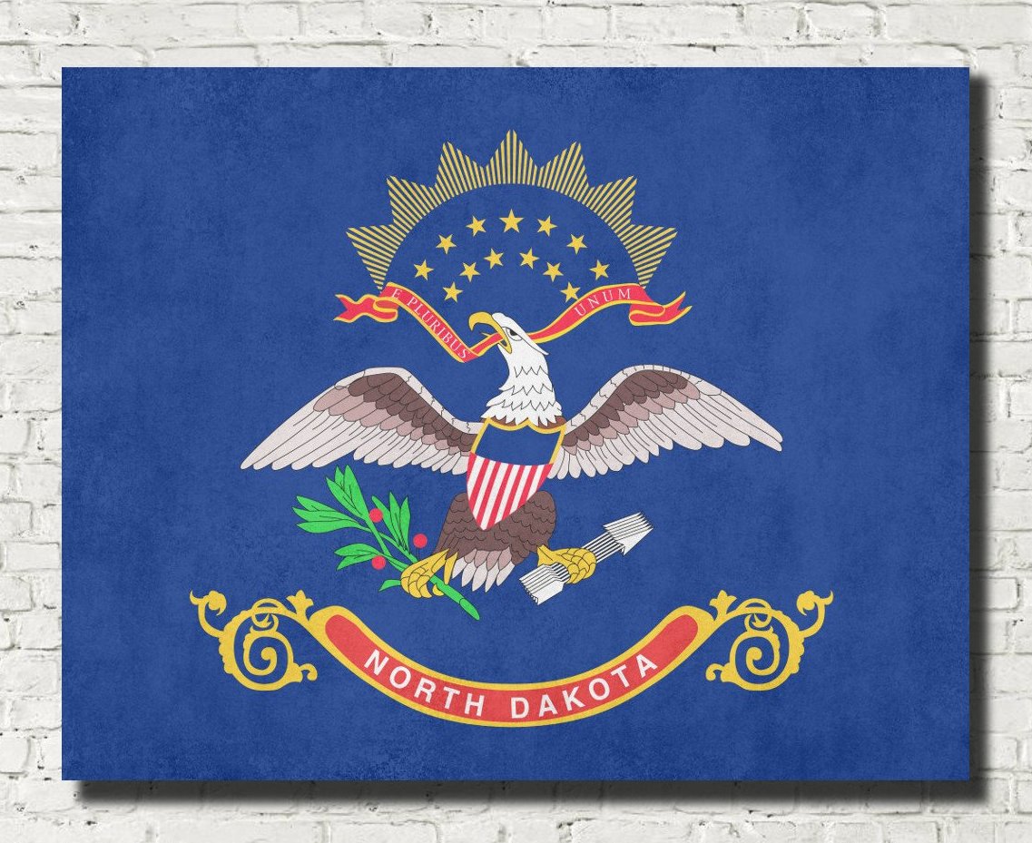 North Dakota State Flag Print