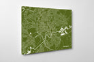 Nottingham City Street Map Print Feature Wall Art Poster