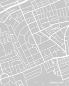 Notting Hill London City Street Map Print Feature Wall Art Poster