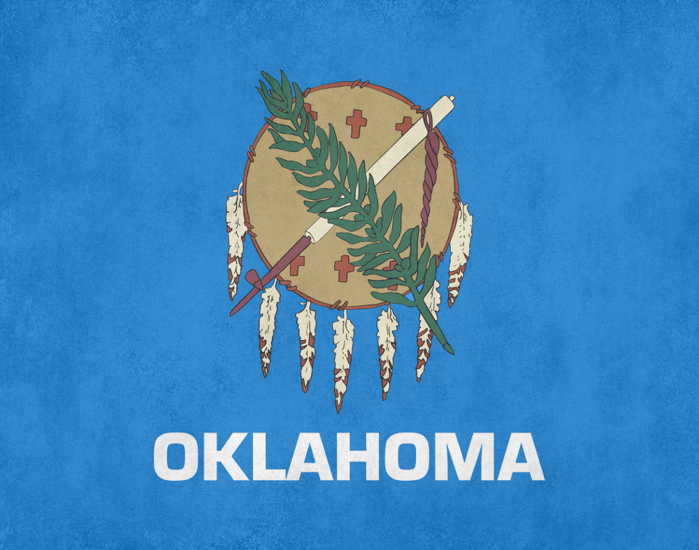 Oklahoma State Flag Print