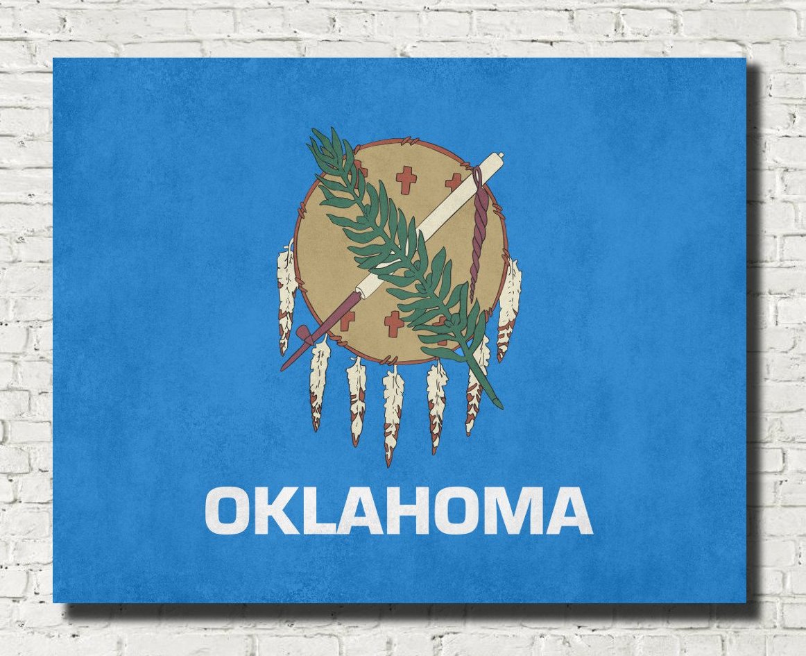 Oklahoma State Flag Print