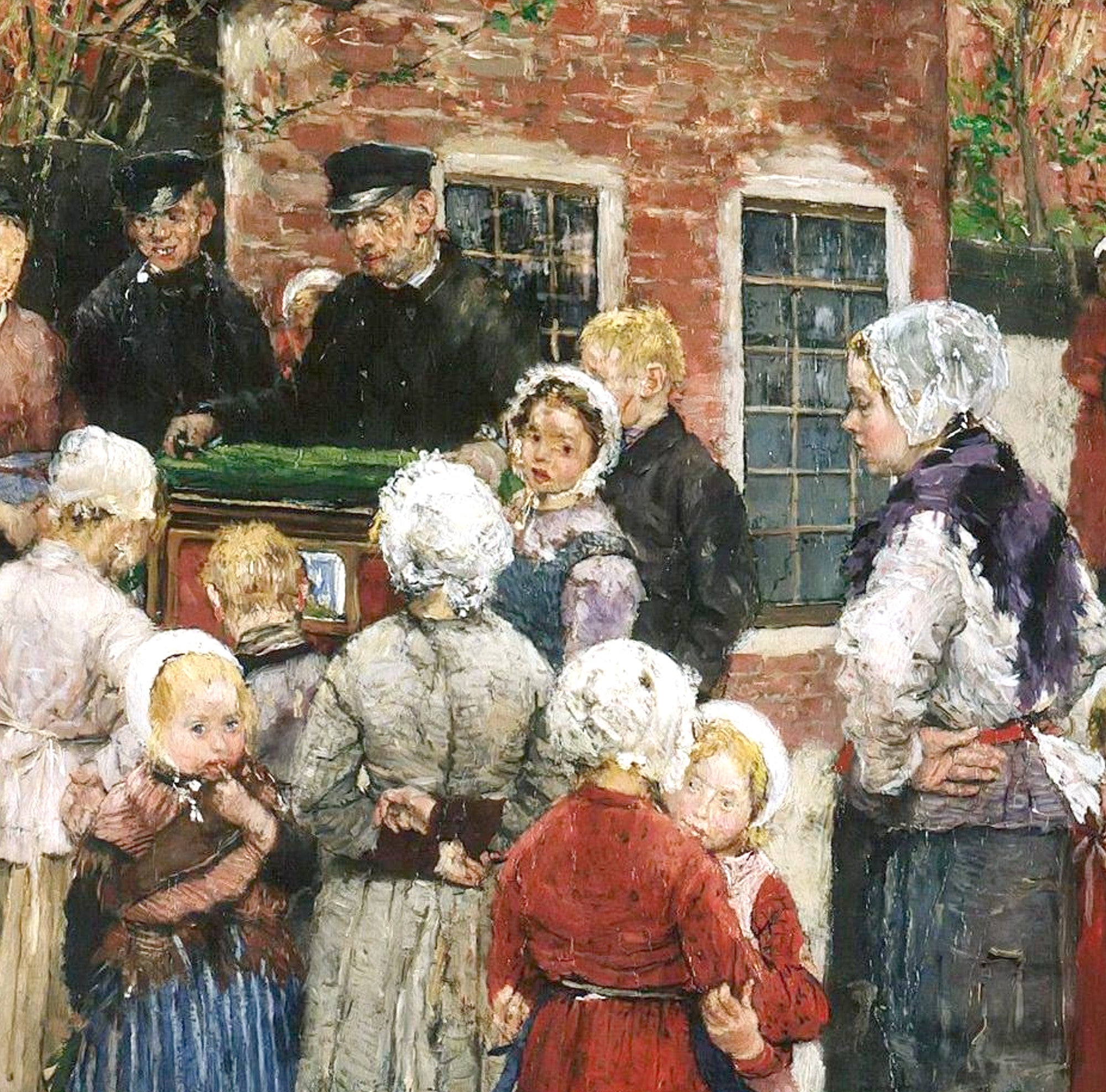 Fritz von Uhde Fine Art Print : Organ Grinder
