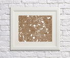 Orlando City Street Map Print Feature Wall Art Poster