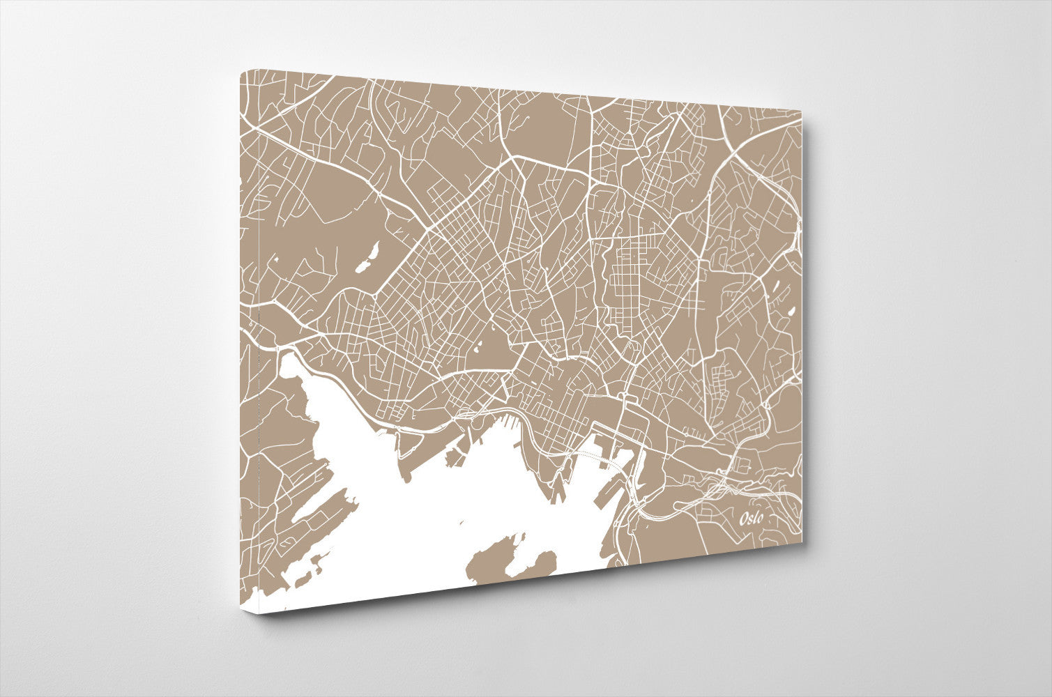 Oslo City Street Map Print Modern Art Poster Home Decor - OnTrendAndFab