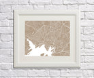 Oslo City Street Map Print Modern Art Poster Home Decor - OnTrendAndFab