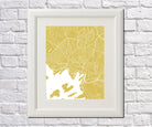 Oslo City Street Map Print Modern Art Poster Home Decor - OnTrendAndFab