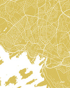 Oslo City Street Map Print Modern Art Poster Home Decor - OnTrendAndFab