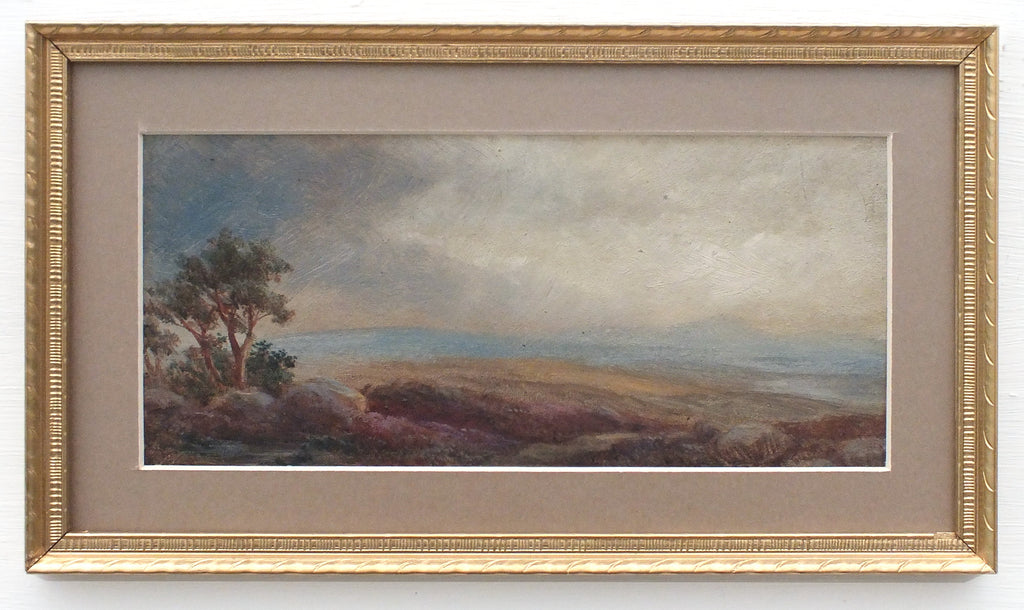 Northumberland Moors English Country Miniature Landscape Oil Painting