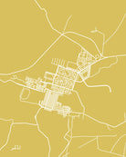 Palmyra, Syria City Street Map Print Feature Wall Art Poster