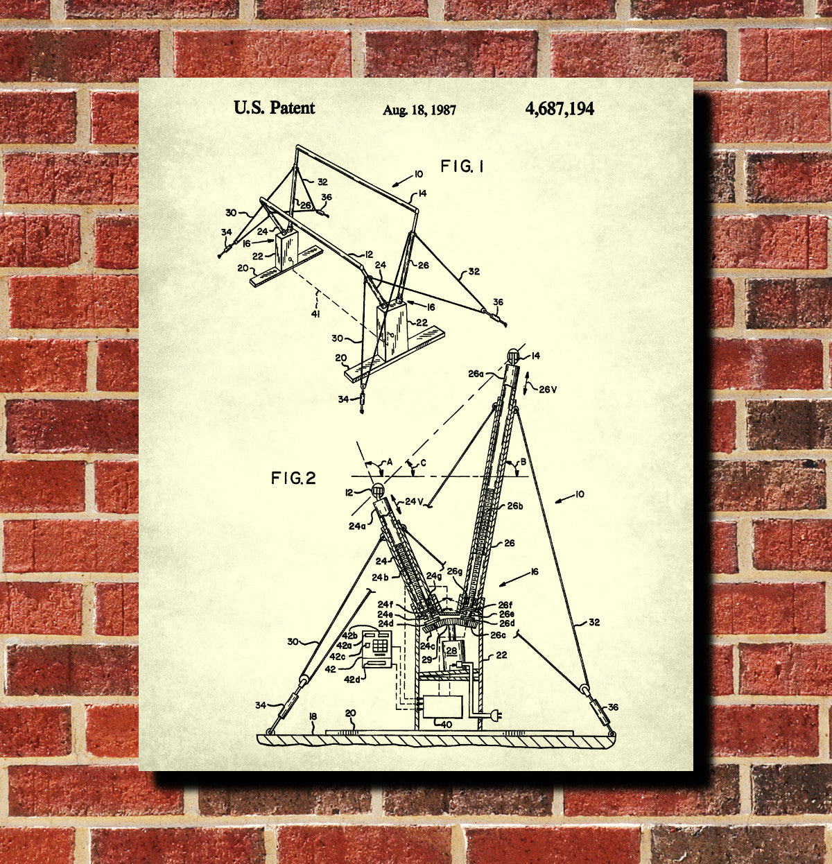 Gymnastics Bars Poster Parallel Bars Gymnast Patent Print