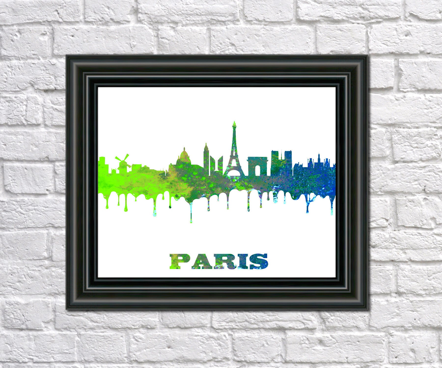 Paris City Skyline Print Wall Art Poster France - OnTrendAndFab