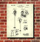 Parking Meter Patent Print Car Parking Enforcement Poster