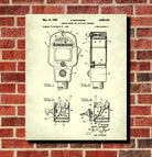 Car Parking Meter Patent Print Parking Enforcement Poster
