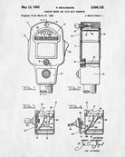 Car Parking Meter Patent Print Parking Enforcement Poster