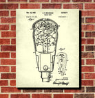 Parking Meter Patent Print Vintage Auto Art Poster