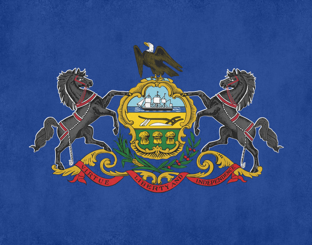 Pennsylvania State Flag Print