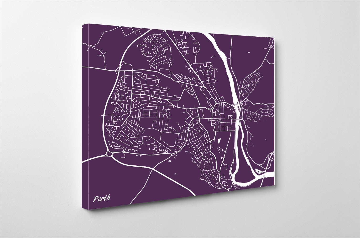 Perth City Street Map Print Modern Art Poster Home Decor - OnTrendAndFab