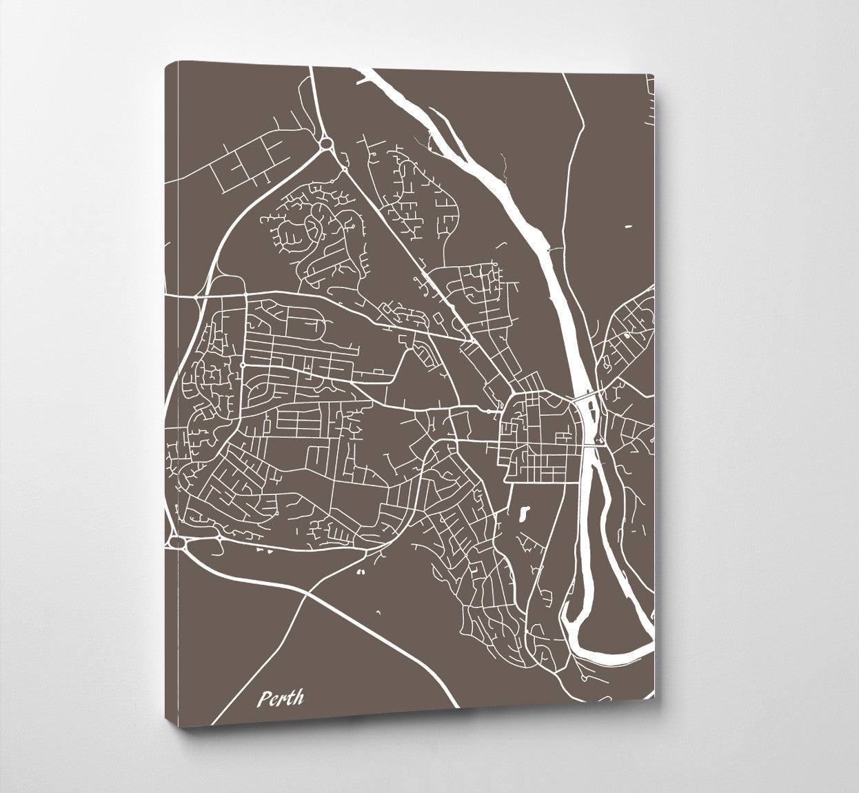 Perth City Street Map Print Modern Art Poster Home Decor - OnTrendAndFab