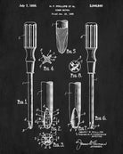 Phillips Screwdriver Patent Print Workshop Blueprint Hand Tools Poster - OnTrendAndFab