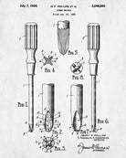 Phillips Screwdriver Patent Print Workshop Blueprint Hand Tools Poster - OnTrendAndFab