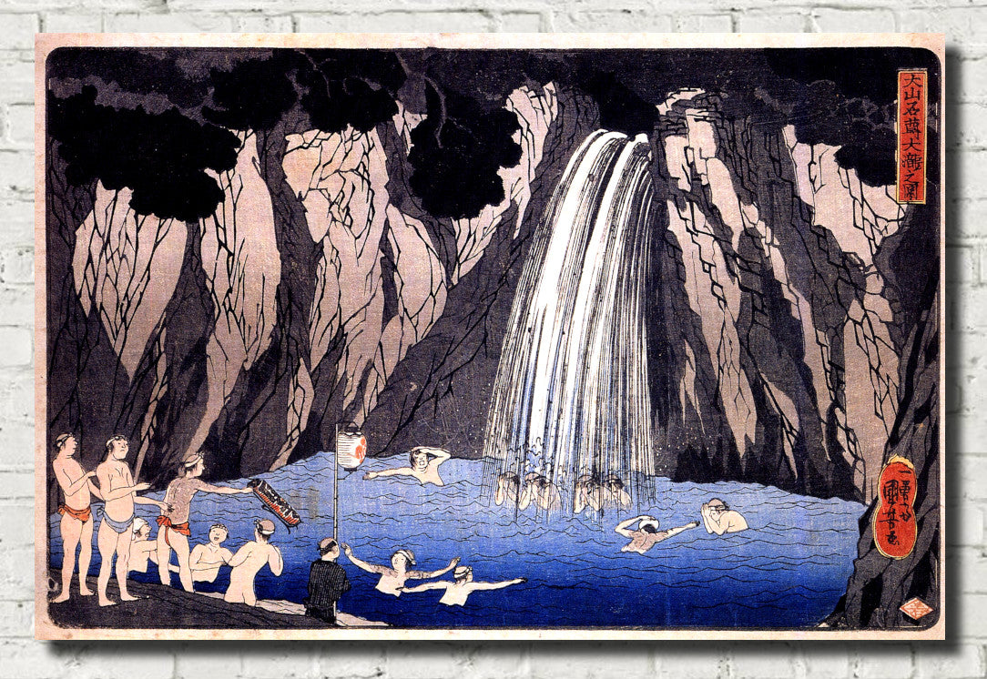 Utagawa Kuniyoshi, Japanese Fine Art Print, Pilgrims of the Waterfall