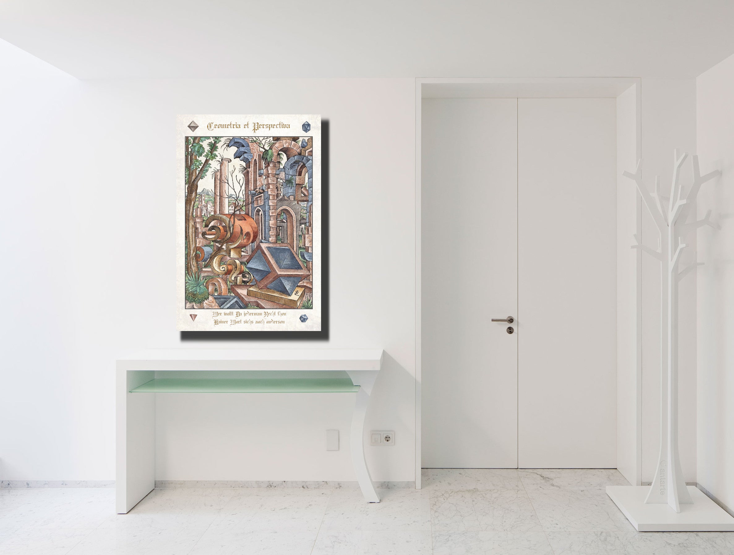 Geometria et Perspectiva Plate 07, Lorenz Stoer Fine Art print