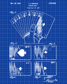 Playing Cards Patent Poster Casino Print Gambling Art