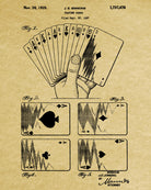 Playing Cards Patent Poster Casino Print Gambling Art