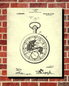 Pocket Watch Patent Print Time Keeping Wall Art Poster - OnTrendAndFab