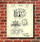 Poker Chip Dispenser Patent Poster Casino Print Gambling Art