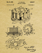 Poker Chip Dispenser Patent Poster Casino Print Gambling Art