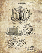 Poker Chip Dispenser Patent Poster Casino Print Gambling Art