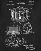 Poker Chip Dispenser Patent Poster Casino Print Gambling Art