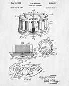 Poker Chip Dispenser Patent Poster Casino Print Gambling Art