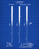 Pool Cue Blueprint Billiards Cue Patent Print - OnTrendAndFab