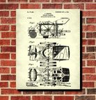 Farm Equipment Patent Print, Potato Planter Poster