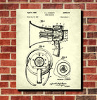 Megaphone Patent Print Man Cave Poster Sport Blueprint