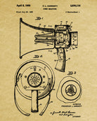 Megaphone Patent Print Man Cave Poster Sport Blueprint