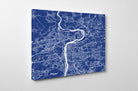 Prague, Czech Republic City Street Map Print Feature Wall Art Poster