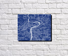 Prague, Czech Republic City Street Map Print Feature Wall Art Poster