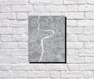 Prague, Czech Republic City Street Map Print Feature Wall Art Poster