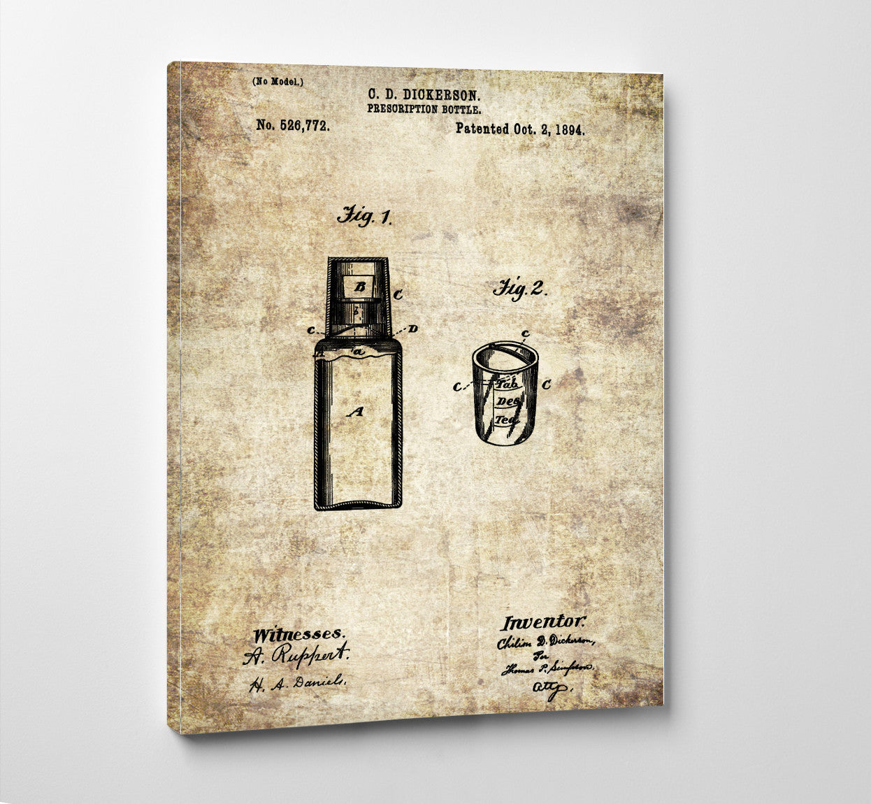 Pharmacy Patent Print Apothecary Wall Art Poster - OnTrendAndFab