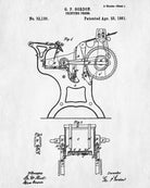 Printing Press Patent Print Publishing Poster